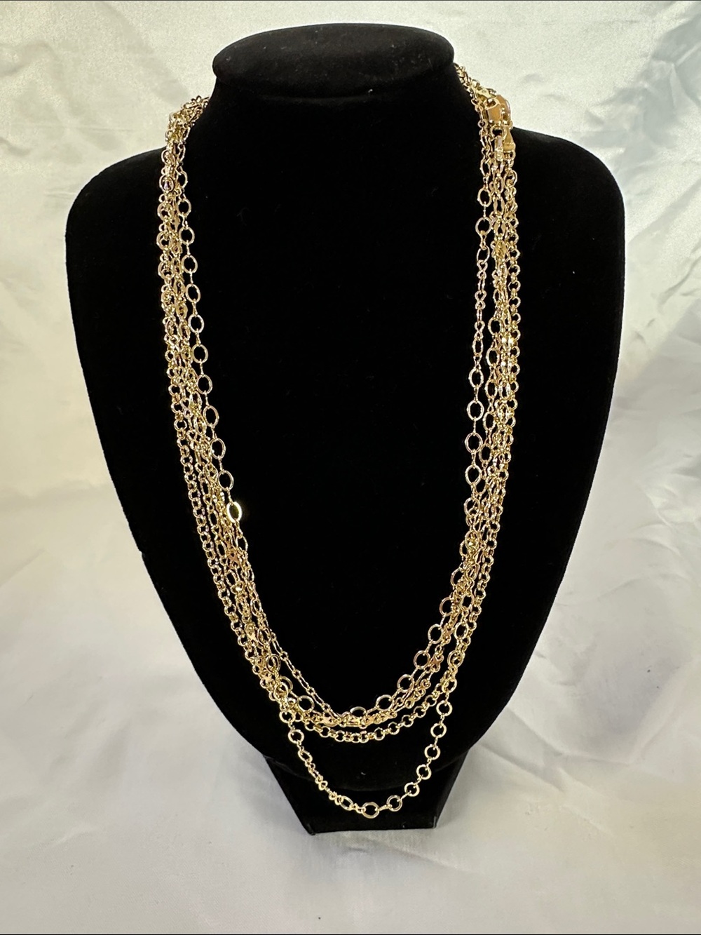 75: Brand New Gold Filled Lace Chain Combo: 5 Chains Total!